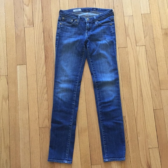 🚫 SOLD 🚫 AG 2 pairs straight jeans size 24 EUC - Picture 4 of 8